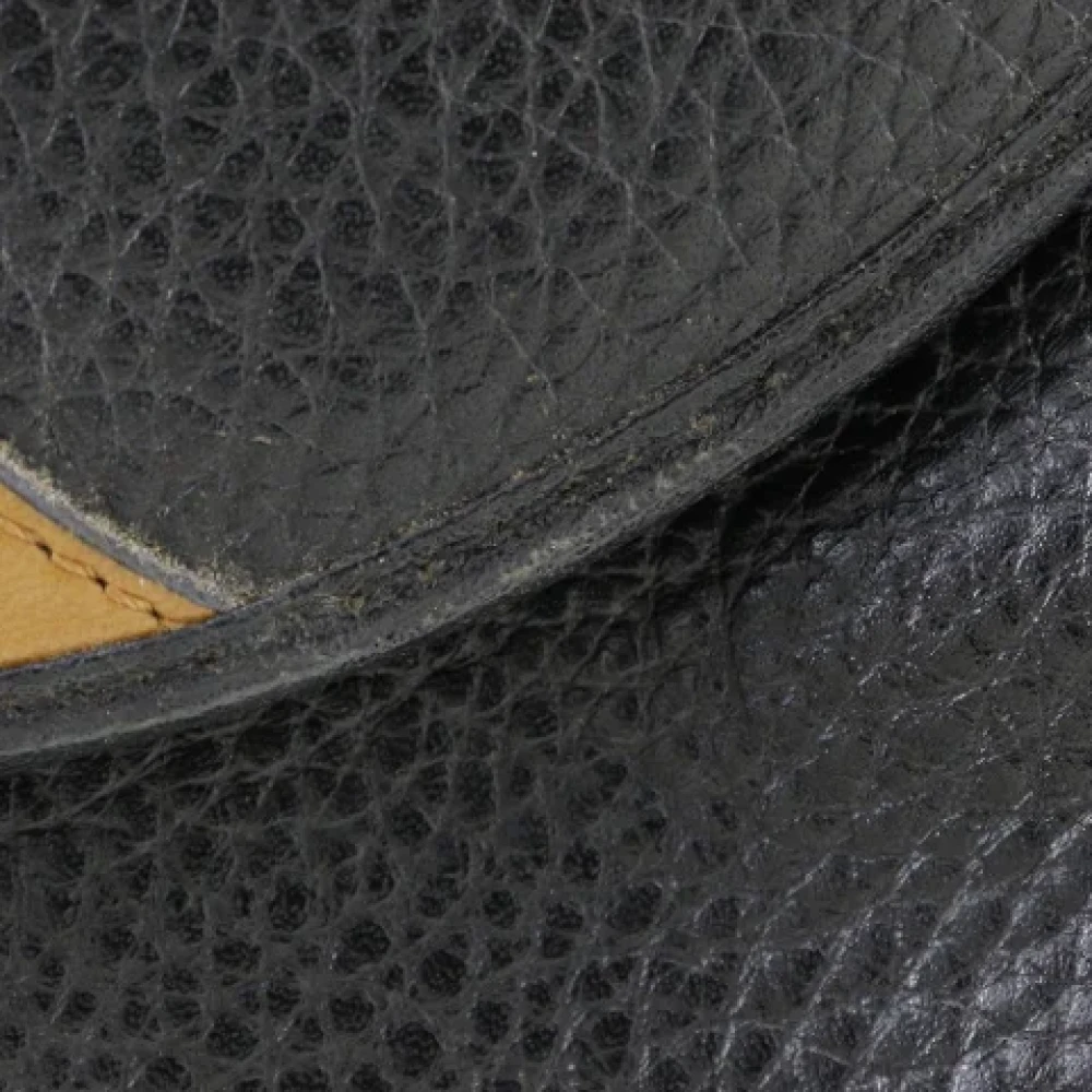 Dior Vintage Pre-owned Leather crossbody-bags Black Dames