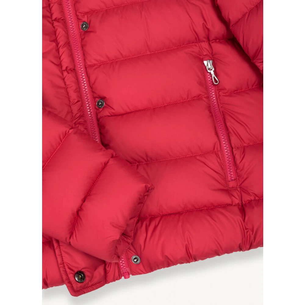 Colmar Damesjas met vaste capuchon en natuurlijke veren vulling Red Dames