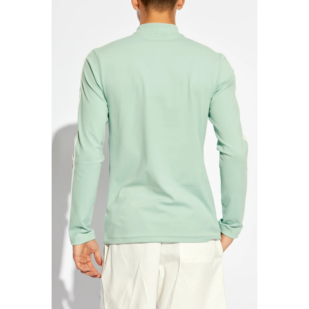 adidas Originals Sweatshirt met ritssluiting en opstaande kraag Green Heren