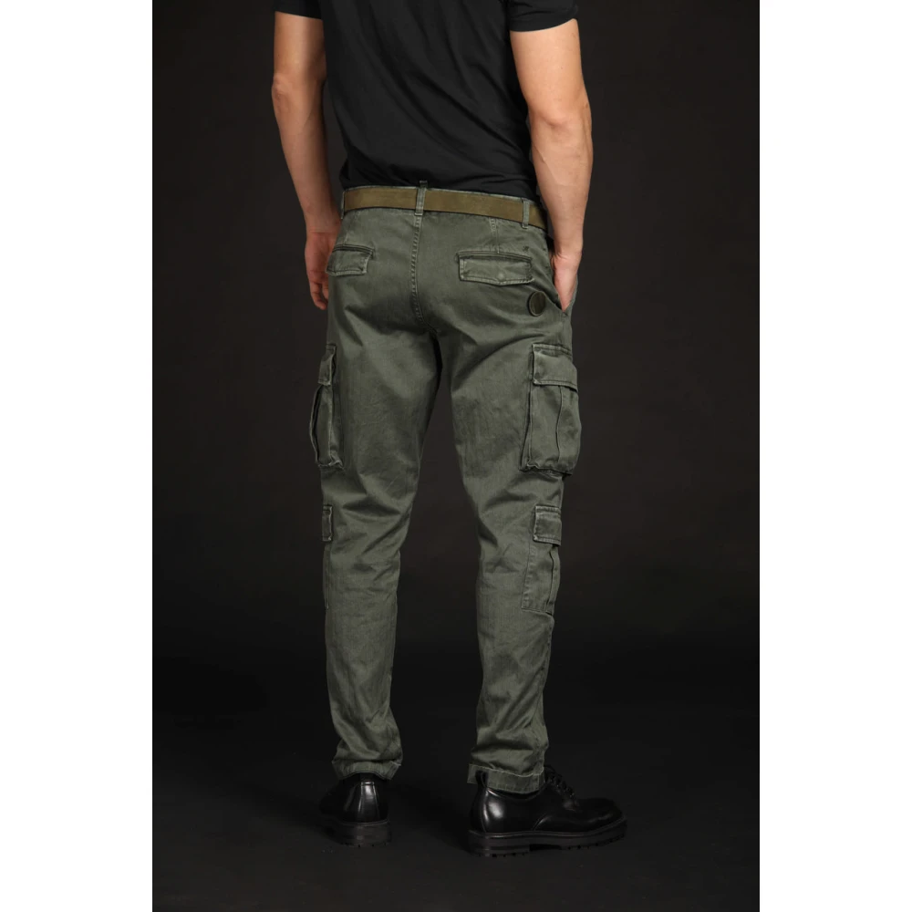 Mason's Cargo broek met micro patroon Limited Edition Green Heren
