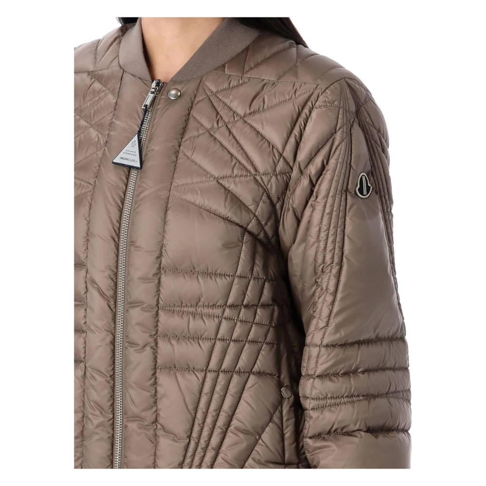 Moncler Megapenta Flight Jacket Outerwear Brown Dames