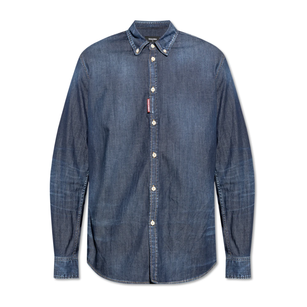 Dsquared2 Denim overhemd Blue Heren