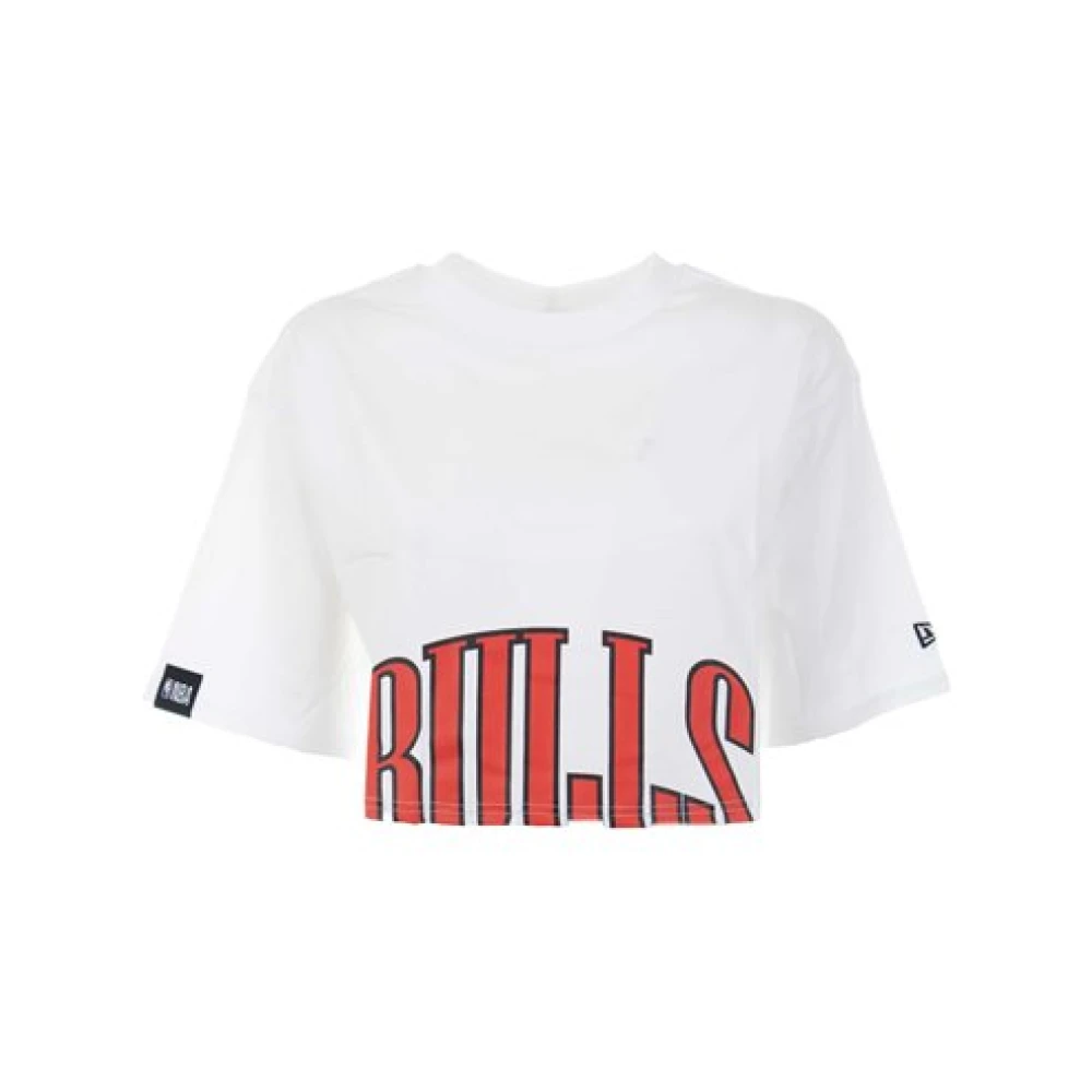 New era Chicago Bulls NBA Team Wordmark T-shirt White Dames