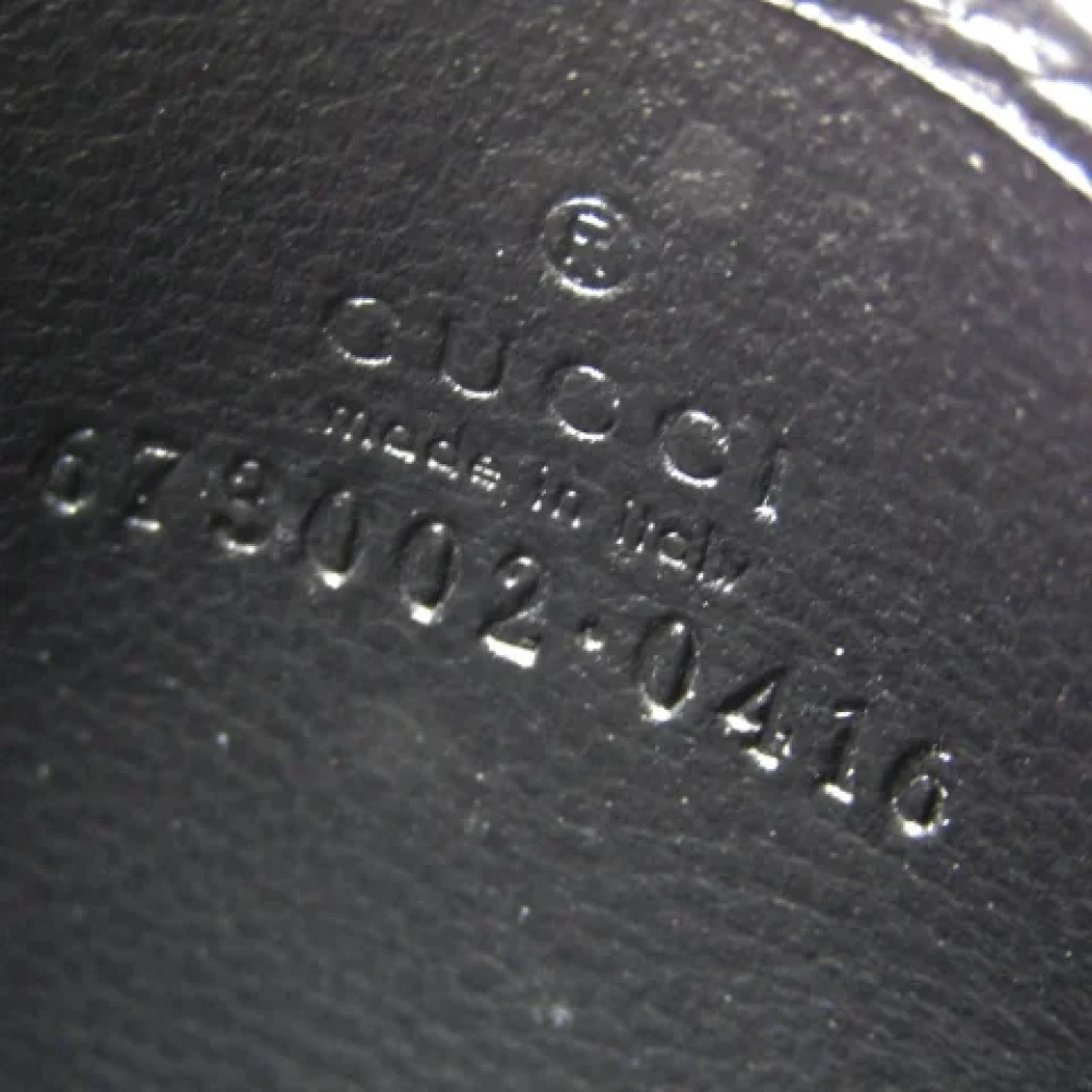 Gucci Vintage Pre-owned Leather wallets Black Dames