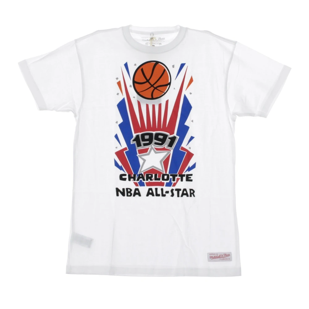 Mitchell & Ness All Star Game Stub Korte Mouw Tee White Heren