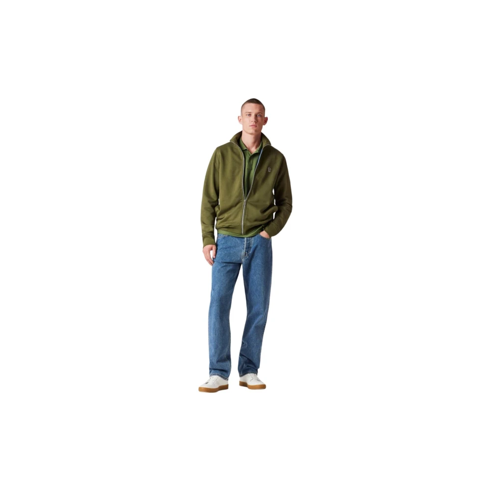 Paul Smith Zebra Logo Zip Sweatshirt Green Heren