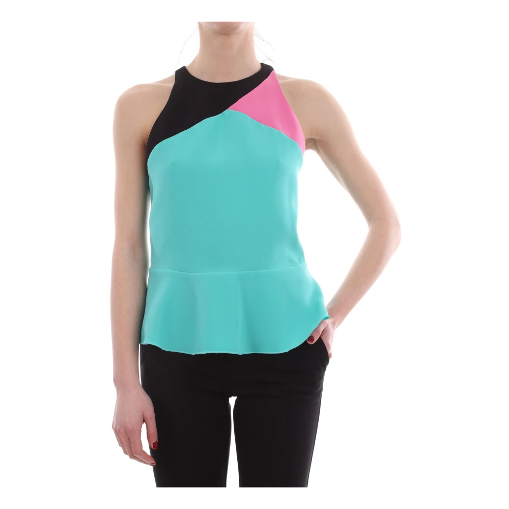 Pinko Women's Blue Sugar Top And Body - Sleeveless Tops - M - Tops