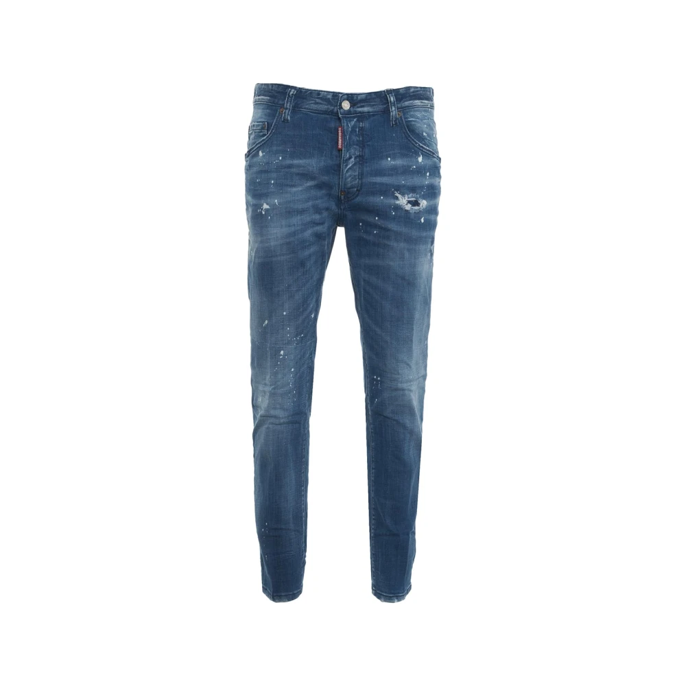 Dsquared2 Slim Fit Skater Jeans Blauw Blue Heren