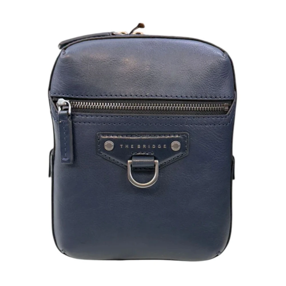 The Bridge Uomo Blu Iacopo Crossbody Bag