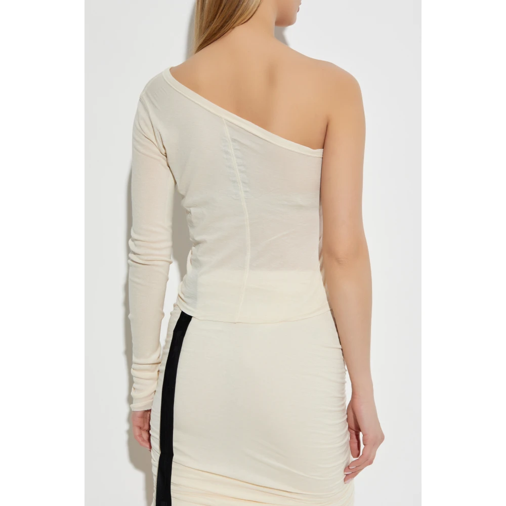 Rick Owens One-shoulder Top White Dames