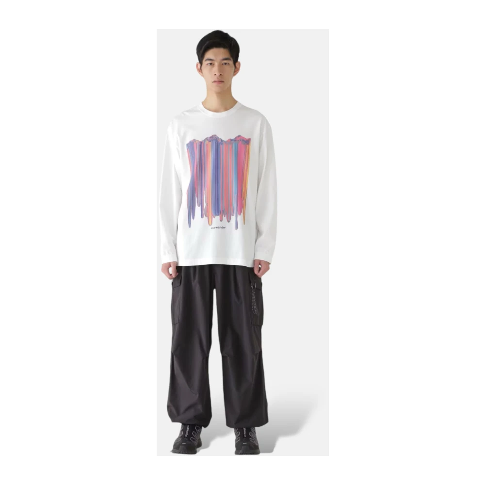 And Wander Oversized Cargo Broek met Gearticuleerde Knieën Black Heren