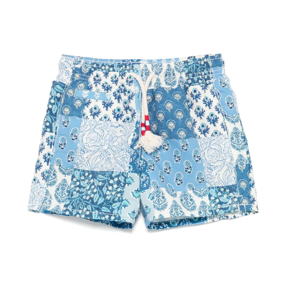 Mc2 Saint Barth Men's Blue Sea Clothing Elasticated Drawstring Waistband