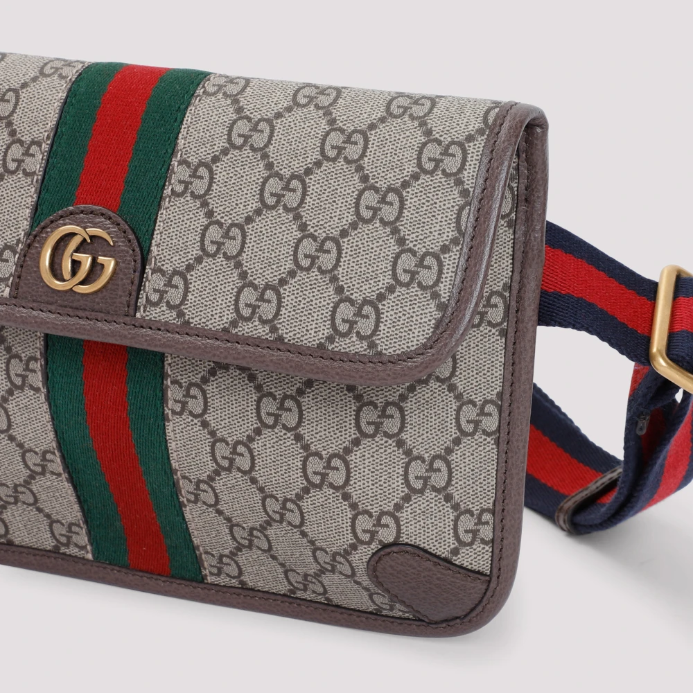 Gucci Stijlvolle heuptas in staal Beige Heren