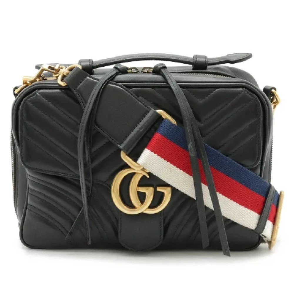 Gucci Vintage Pre-owned Leather handbags Black Dames