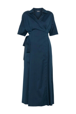imperial-blue-v-neck-dress