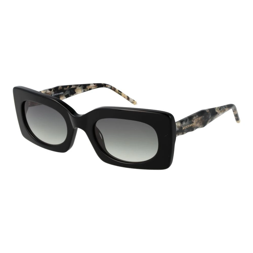 Scotch & Soda Women's Black Sunglasses Green Gradient - Sunglasses - One Size - Accessories