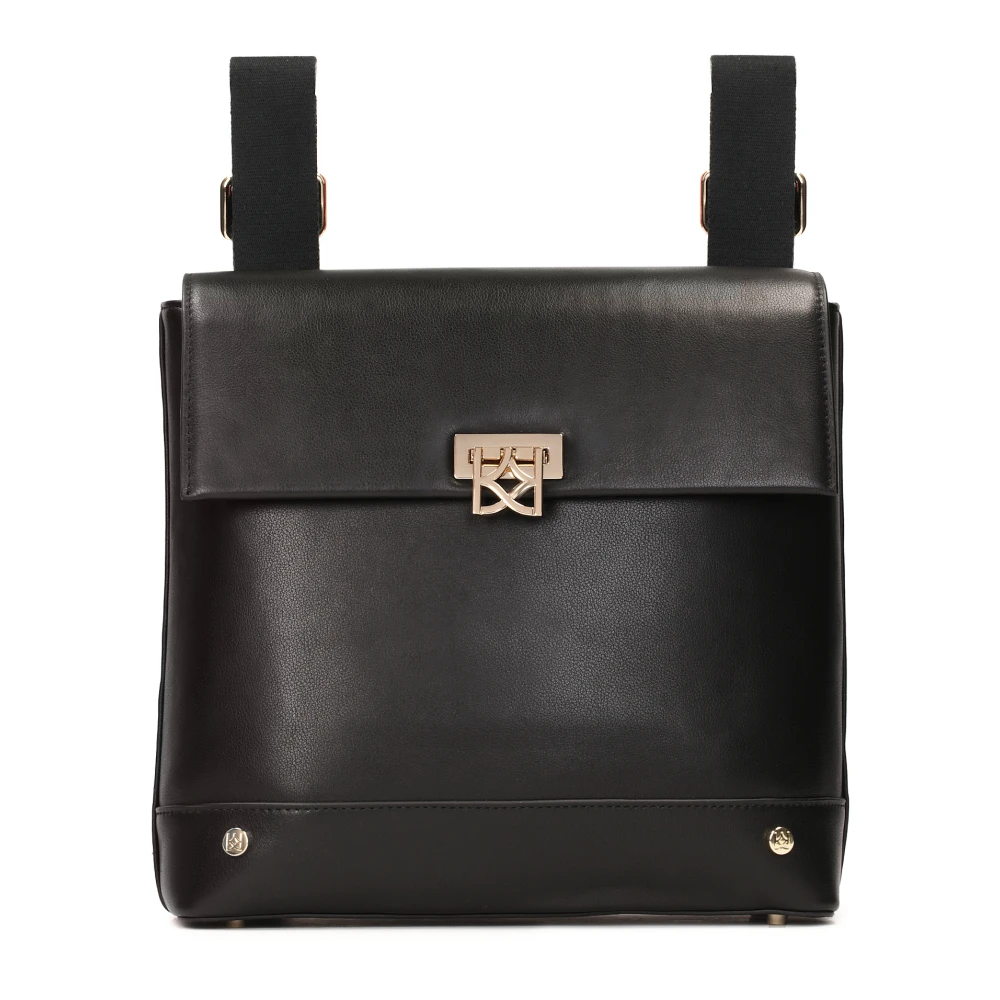 Kazar Leren 2-in-1 crossbody handtas en rugzak Black Dames