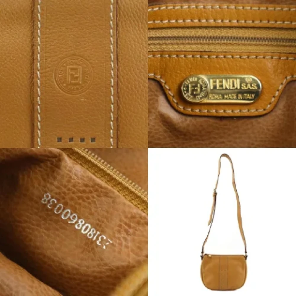 Fendi Vintage Pre-owned Leather fendi-bags Brown Dames