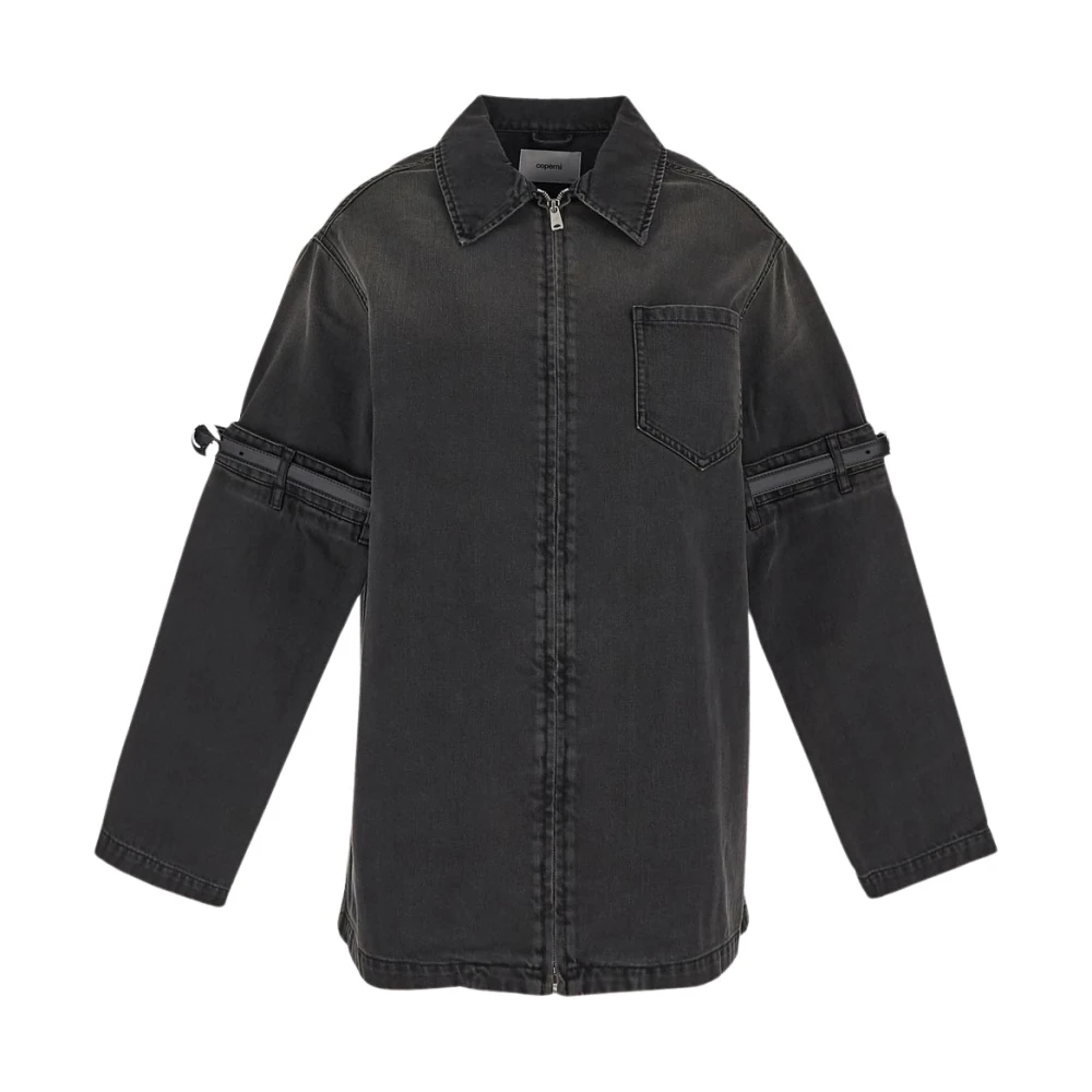 Coperni Hybride Denim Overshirt Jack Gray Dames