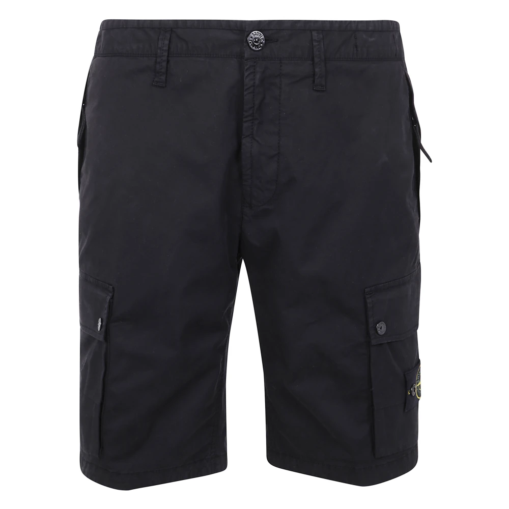 Stone Island Slimme Bermuda Broek Black Heren