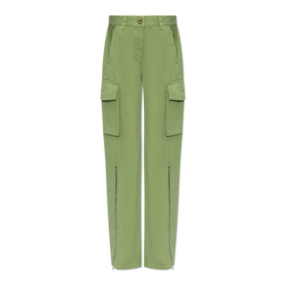 Stella Mccartney Wide Trousers Green Dames
