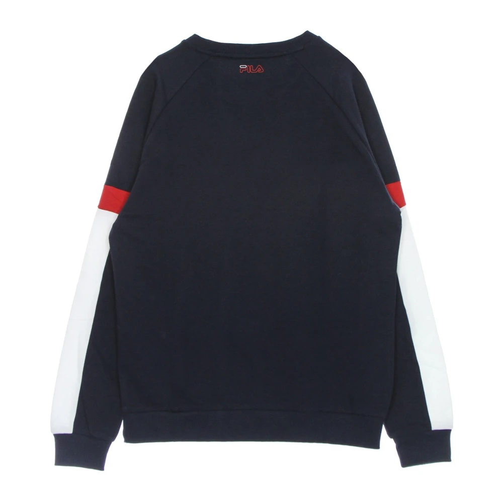Fila Kleur Blok Crewneck Sweatshirt Lichtgewicht Multicolor Heren