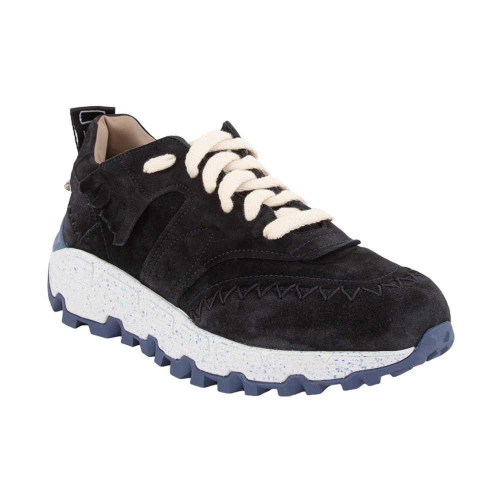 Etro Leren Sneakers Heren Schoenen Blauw