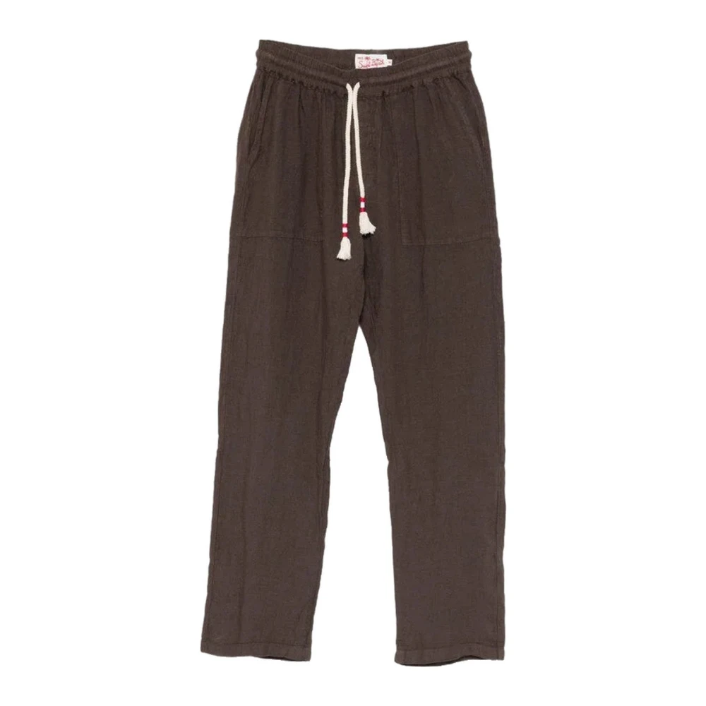 Mc2 Saint Barth Men's Brown Calais Trousers - Straight Trousers - 2XL - Trousers