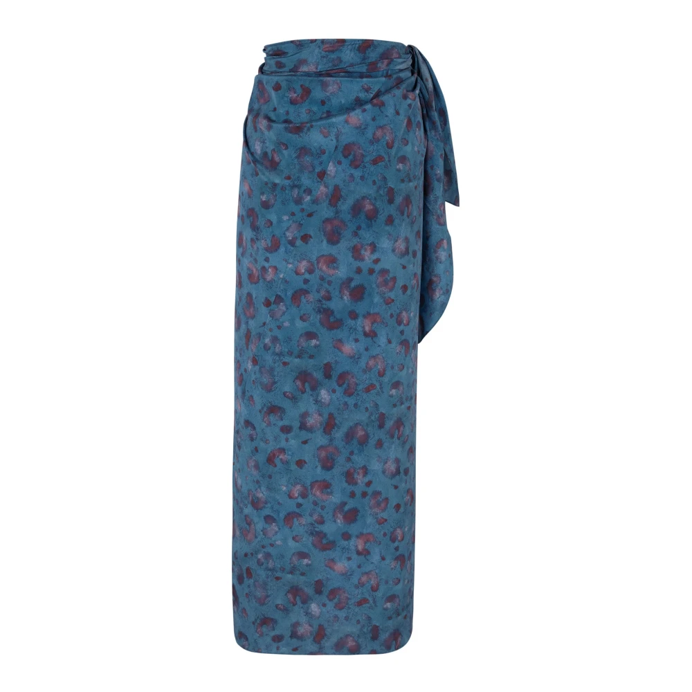 Cortana Garnaal zijden stretch rok eiland print Multicolor Dames