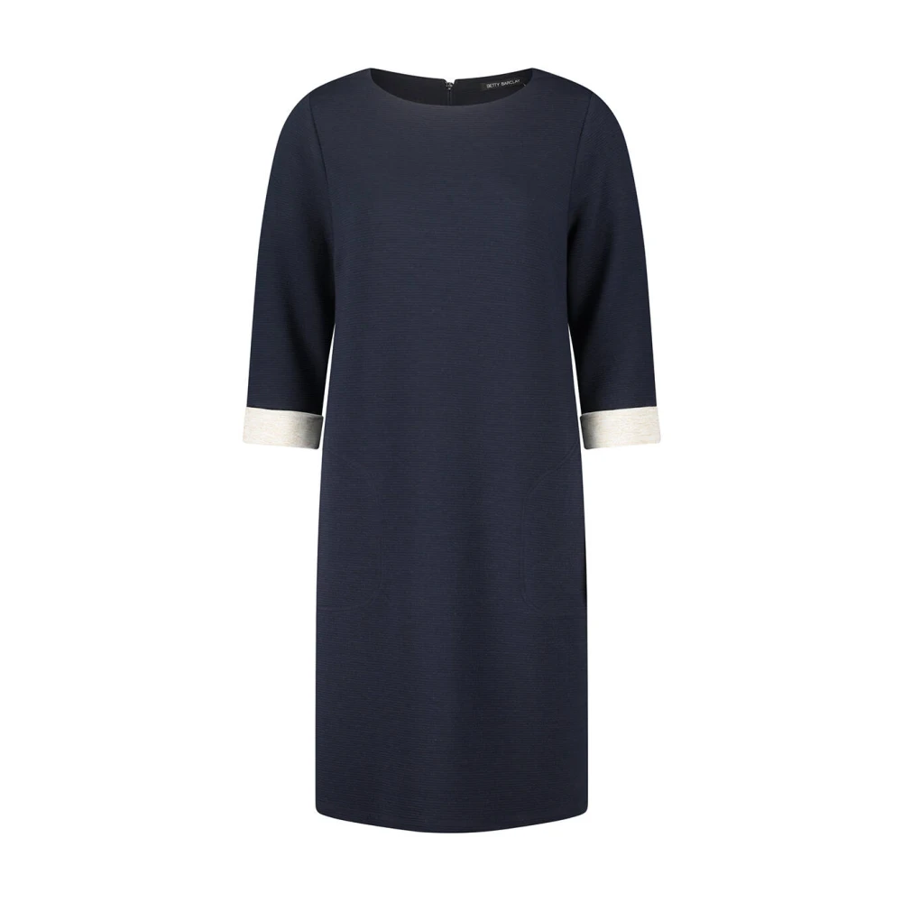 Betty Barclay Korte Mouw Jurk Blue Dames
