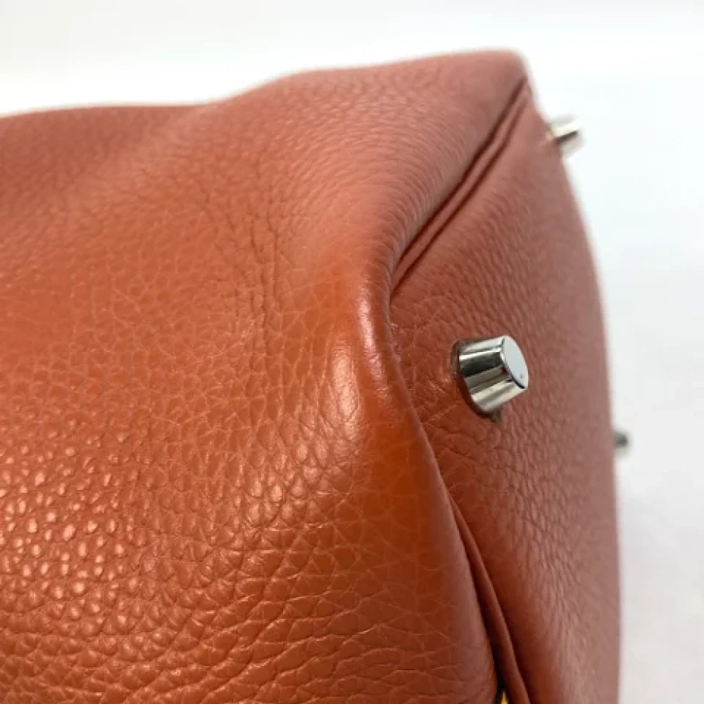 Hermès Vintage Pre-owned Leather handbags Brown Dames