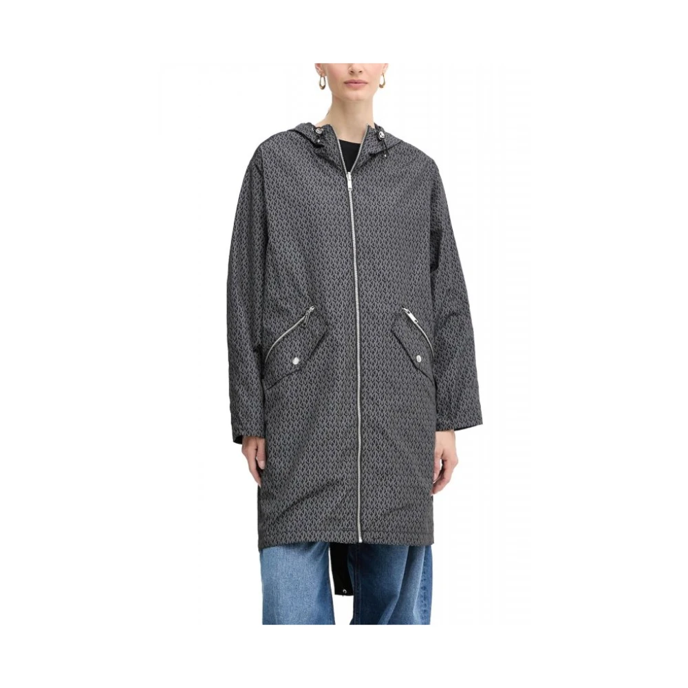 Michael Kors Women's Black Reversible Signature Logo Jacket