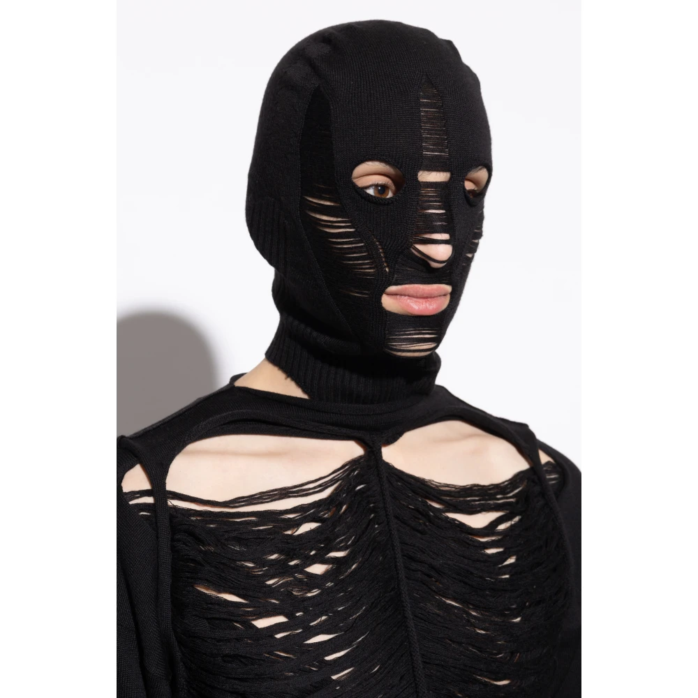Rick Owens Wollen bivakmuts Black Heren