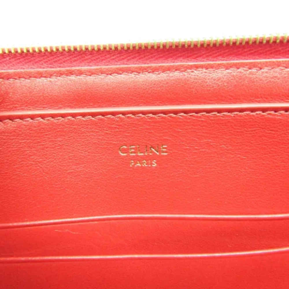 Celine Vintage Pre-owned Leather clutches Red Dames