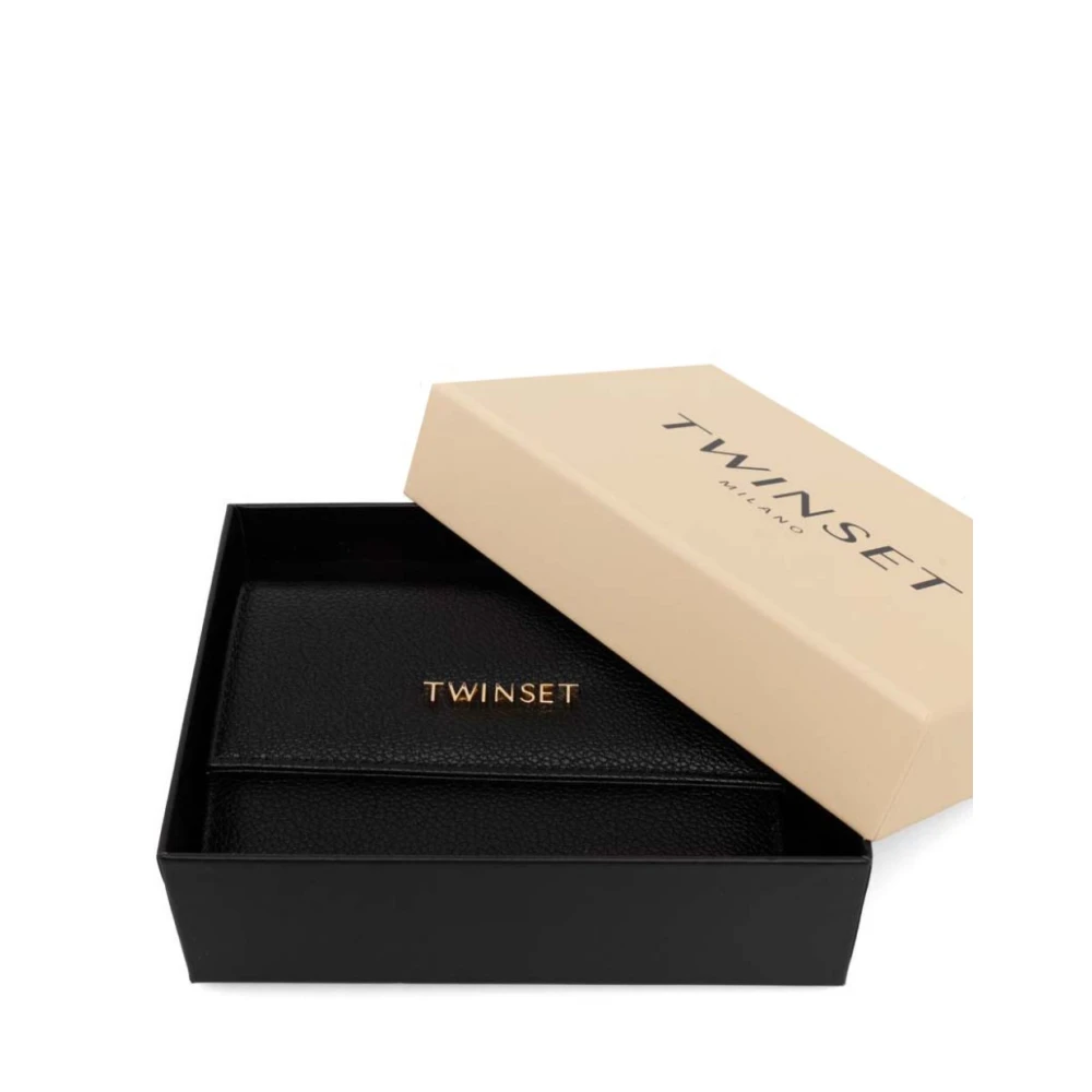 Twinset Zwarte Portemonnee Black Dames