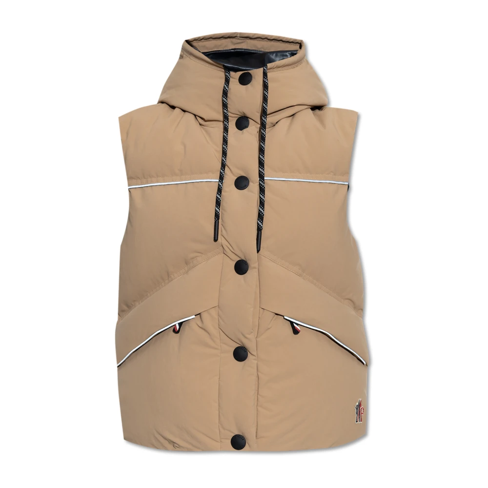 Moncler - Jackets > Vests - Beige - Moncler - Modalova