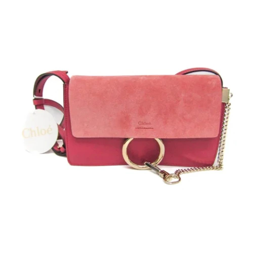 Chloé Pre-owned Leather shoulder-bags Pink Dames