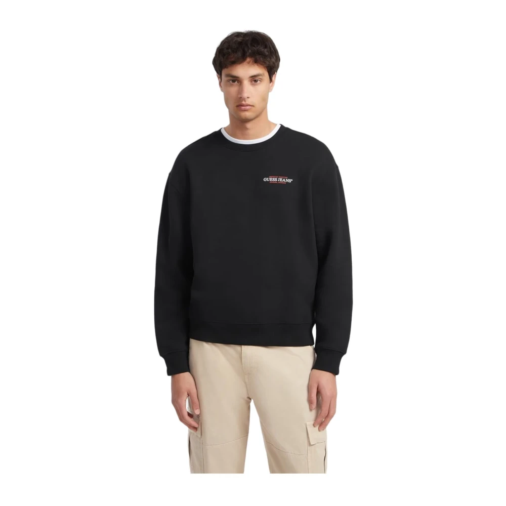 Guess Crewneck Sweatshirt Black Heren
