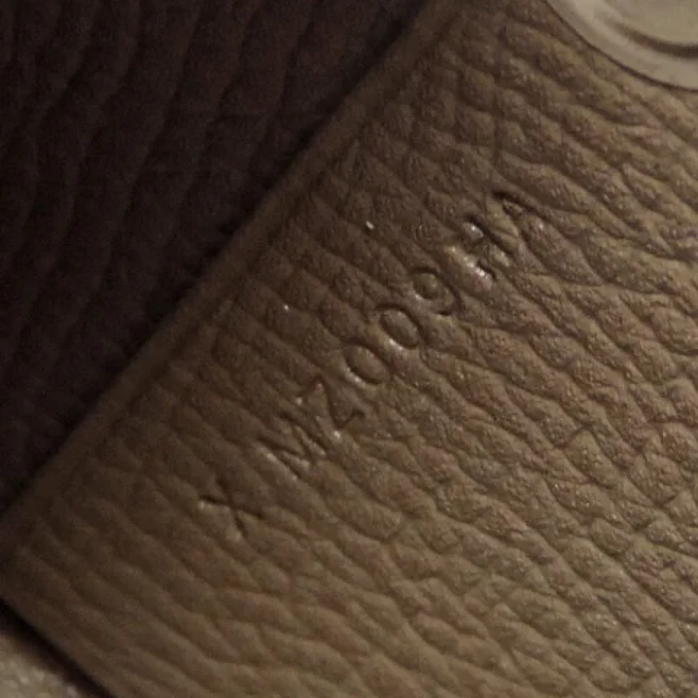 Hermès Vintage Pre-owned Leather wallets Gray Dames