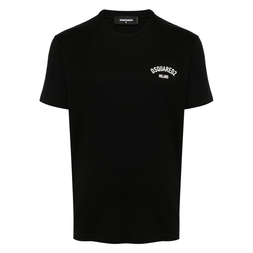 Dsquared2 Katoenen Jersey T-Shirt Black Heren