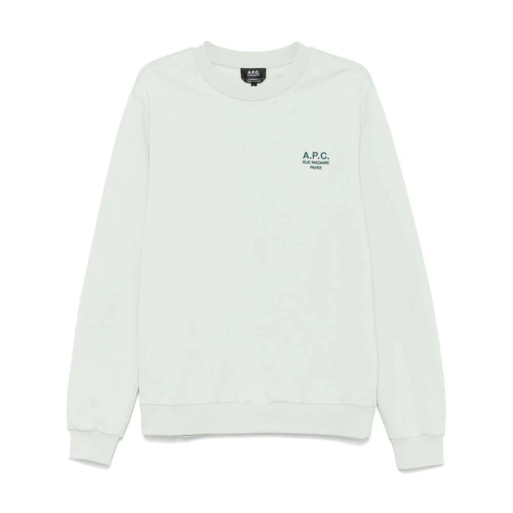 A.p.c. Chique Beige Sweatshirt voor Mannen Green Heren