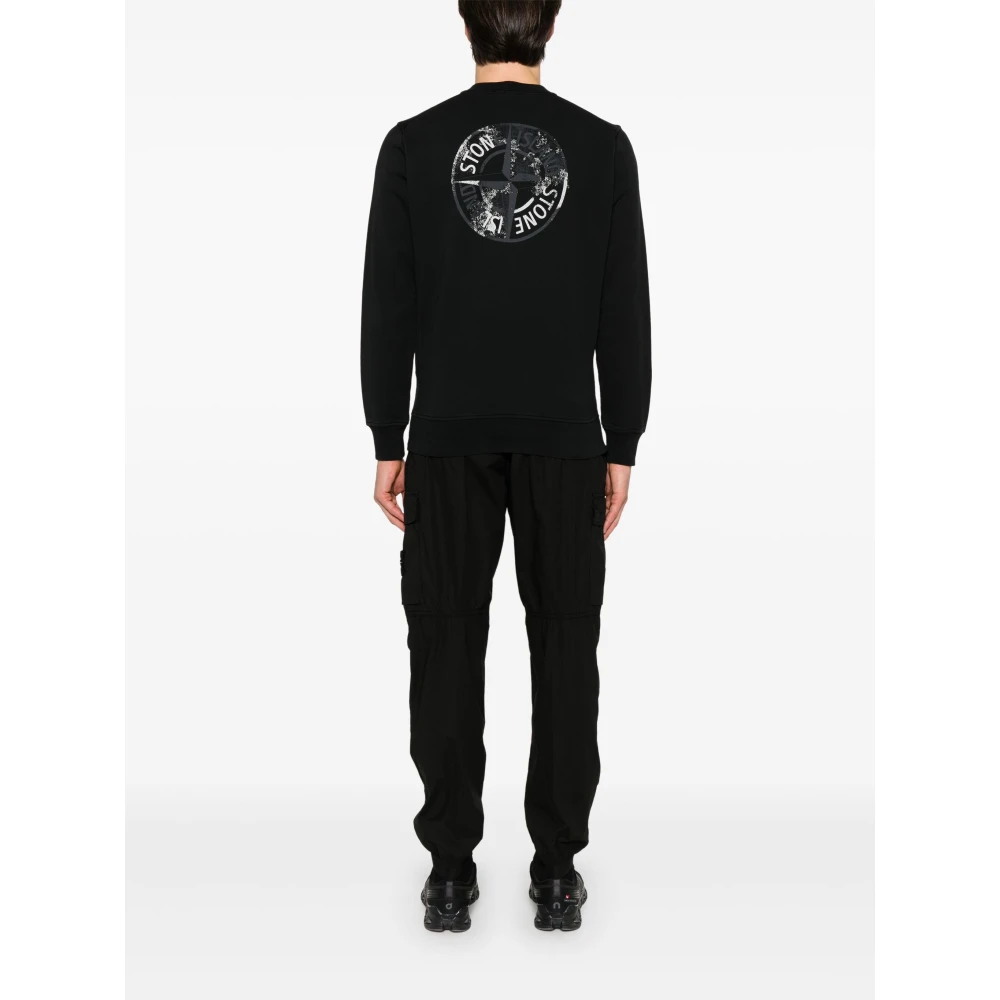 Stone Island Zwarte Casual Kleding voor Mannen Black Heren