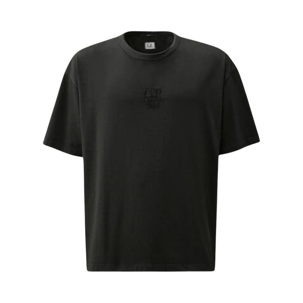 C.P. Company Boxy Logo T-Shirt Black Heren