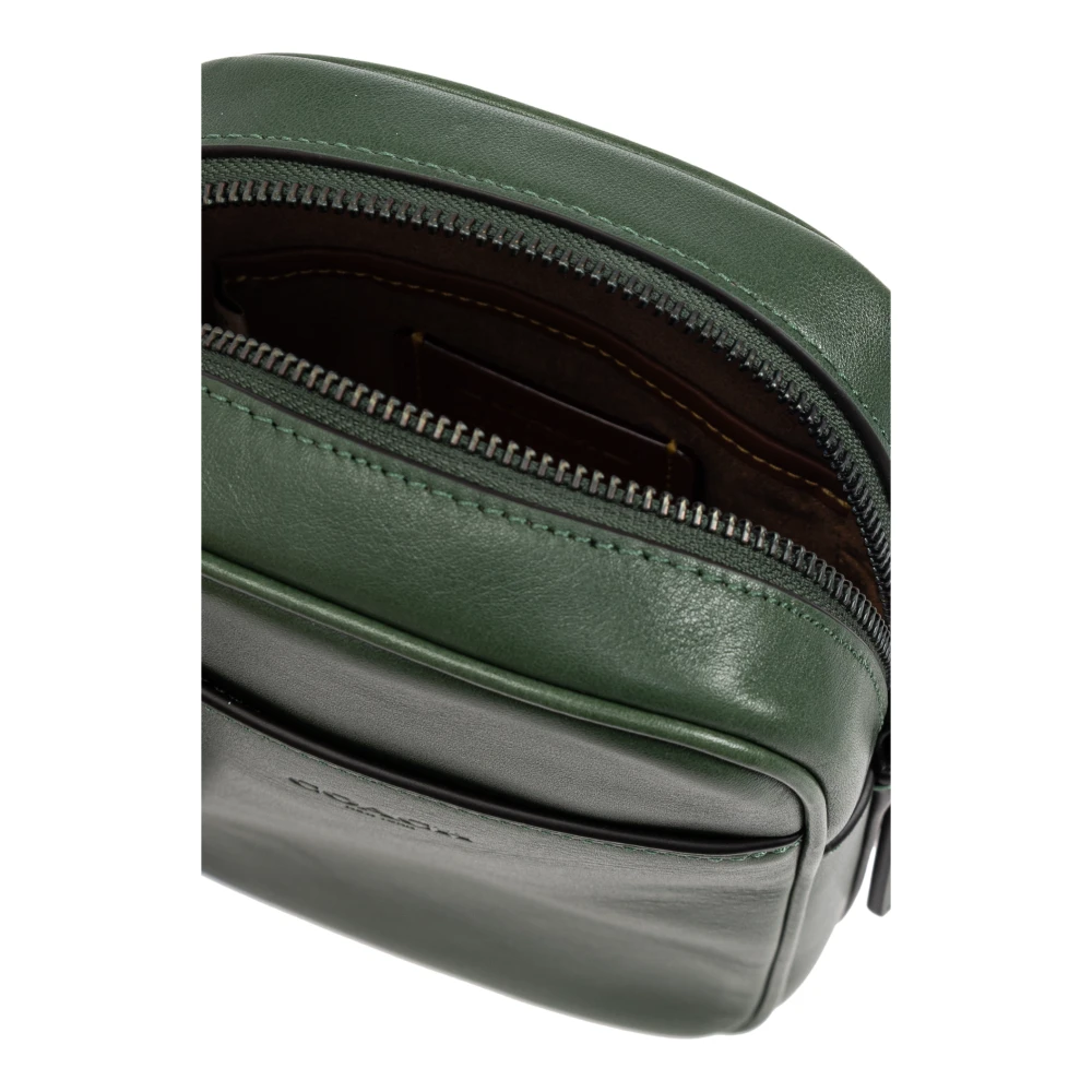 Coach Leren schoudertas Green Heren