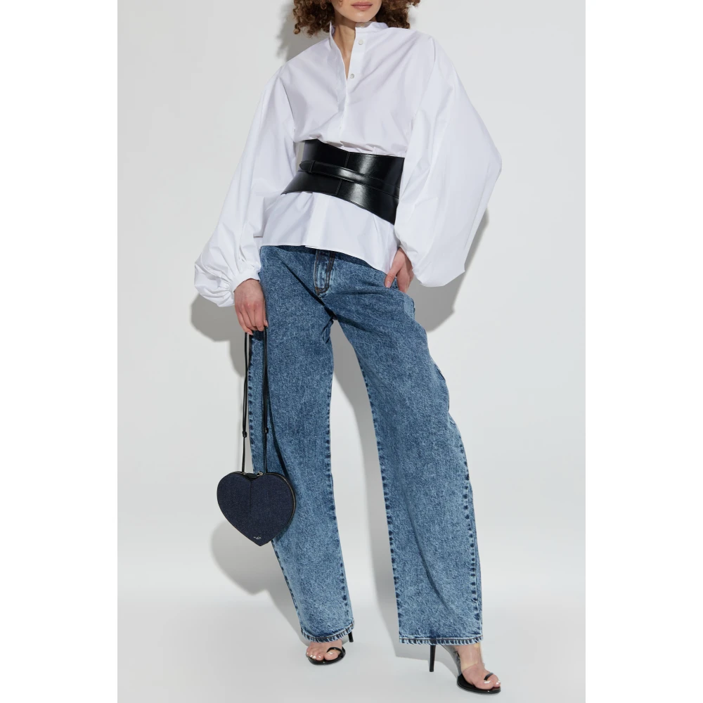 Alaïa Gestreepte jeans Blue Dames