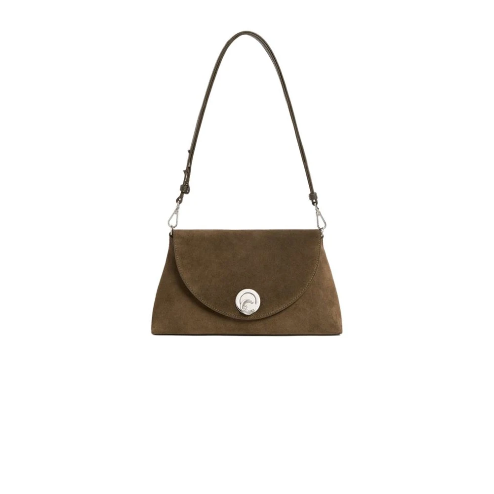 Coccinelle Nikla Suede Bim - Female - Shoulder Bags - Green - One Size - Bags