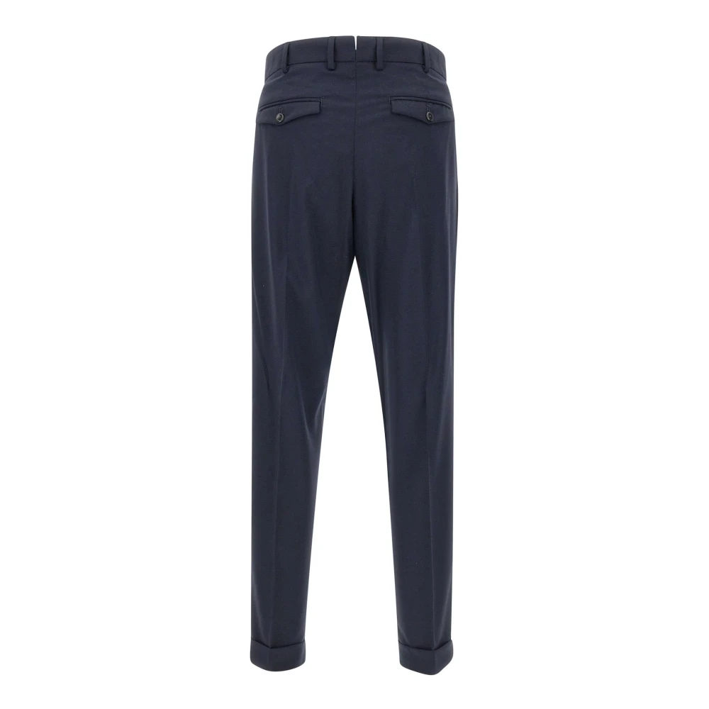 PT Torino Blauwe Rebel Broek Stretch Wolmix Blue Heren