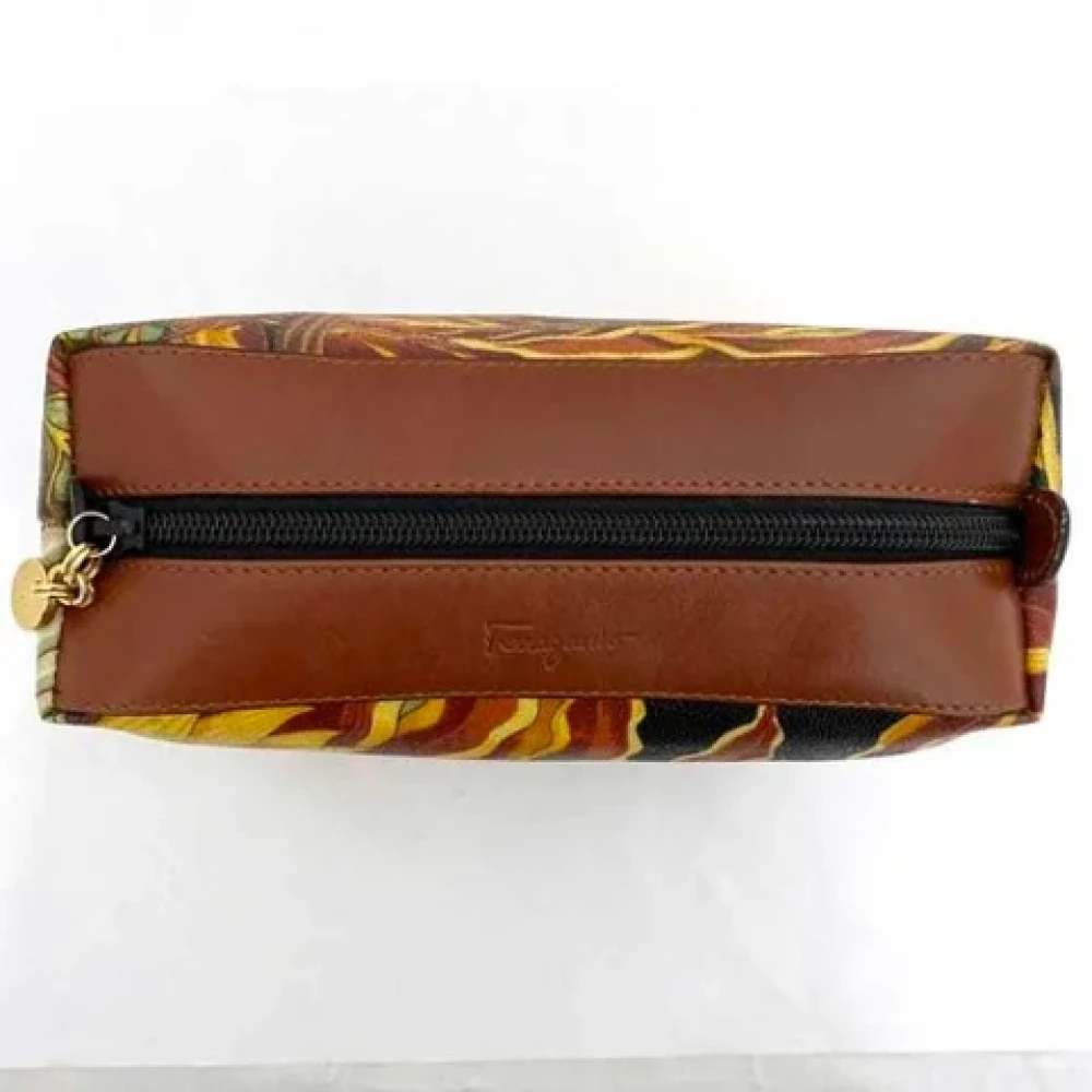 Salvatore Ferragamo Pre-owned Leather clutches Multicolor Dames