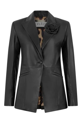 Leather Blazer FLOWER