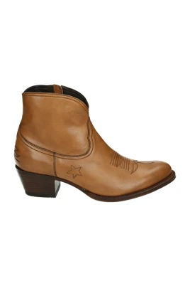Western Läderstövel Cognac Färg